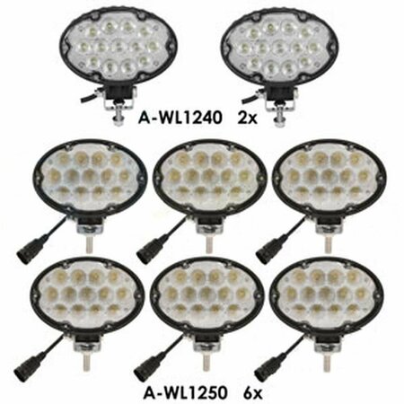 AFTERMARKET Light Kit, LED, 8 Lights A-WL9697KT-AI